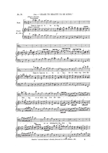 Acis et Galatea, Cease to beauty to be suing